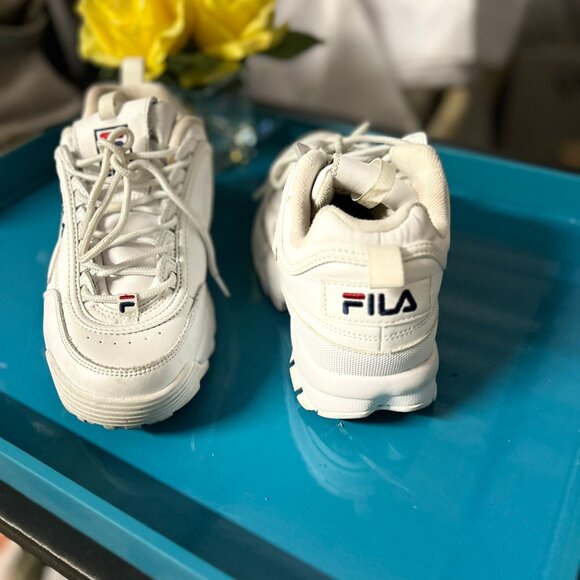 Fila Disruptor II Premium "White" - Women's Size US 8.5 - Picture 5 of 10